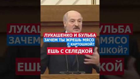 Зачем Ты Жрешь Мясо С Картошкой? Ешь с Селедкой! Лукашенко #политика #речь #россия #беларусь