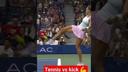 What a kick shot for tenis unexpected 👍👍👍🤗😂 #tennis #usopen #sports #2022usopen #music #automobile