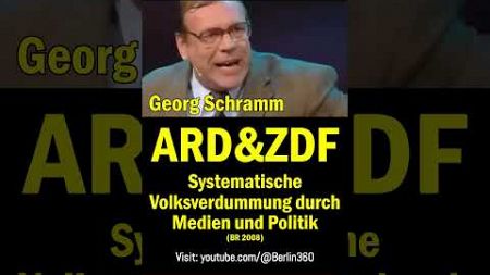 #Satire #GeorgSchramm #Bildung #Bildungssystem #Medien #Verdummung #Mainstream #ZDF #ard #GEZ #moma