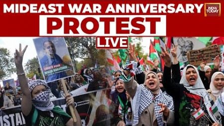 LIVE: Pro-Palestinian Protesters Gather In NY, Ahead Of Oct 7 | Mideast War Anniversary Protest LIVE