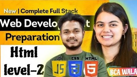 HTML Level-2 | Html Elements | Complete Full Stack Web Development Course @ApnaCollegeOfficial