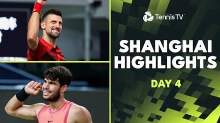 Top 4 Seeds Sinner, Alcaraz, Djokovic &amp; Zverev All Play | Shanghai 2024 Highlights Day 4