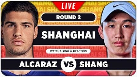 ALCARAZ vs SHANG • ATP Shanghai 2024 • LIVE Tennis Watchalong Stream