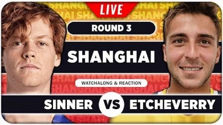 SINNER vs ETCHEVERRY • ATP Shanghai 2024 • LIVE Tennis Watchalong Stream