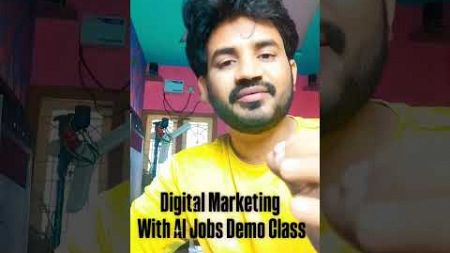 Digital Marketing With AI Jobs Demo Class in Telugu