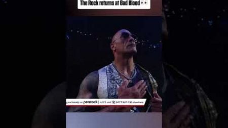 The Rock returns at Bad Blood 👀 (via @WWE/X) #shorts