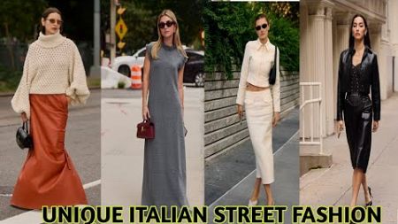 Unique Italian Street Fashion:How people dress in the richest neighborhood in Milan.Best Trends 2024