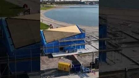 #strandpaviljoen #drone #reuring #5oktober #strand #hoorn #bouw #eten #restaurant #paviljoen