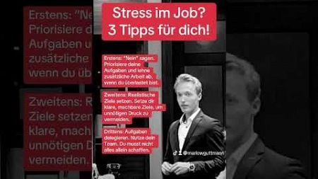 #Stress im #Job? 3 Tipps für dich! #karriere #mentalhealth #gesundheit #fyp #produktivität