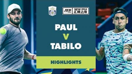 Tommy Paul vs Alejandro Tabilo Highlights | Rolex Shanghai Masters 2024