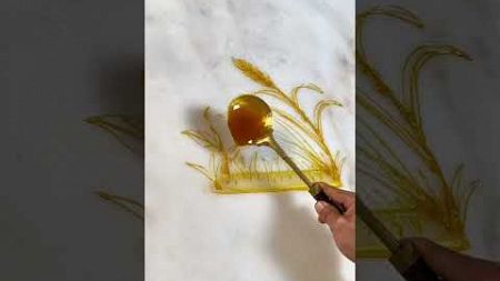 Sugar Painting - Grasshopper #diy #sugarart #drawing