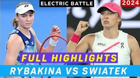 Elena Rybakina Vs Iga Swiatek • Electric Encounter ⚡ | Assaulting Tennis 2024 Full Highlights