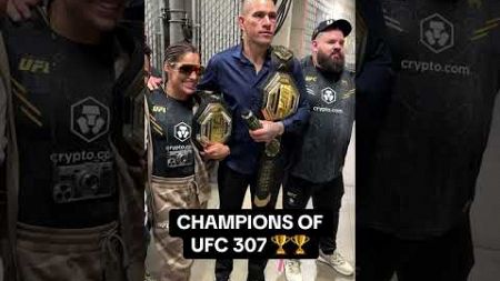 The champs of #UFC307 🏆 🏆