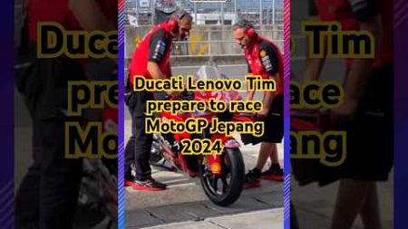 Ducati Lenovo Tim prepare to race MotoGP Jepang 2024 #motogp #motogp2024 #peccobagnaia