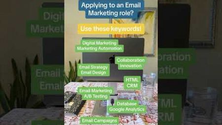 Use these keywords on your resume if you’re in email marketing 👀 #resume #keywords #jobs