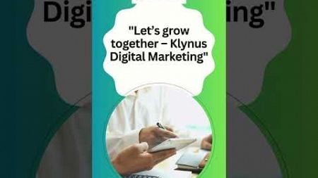 Let&#39;s grow together - Klynus Digital Marketing #digitalmarketinginstitute #digitalmarketing #website