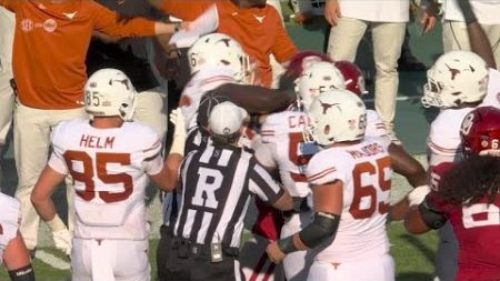 TEMPERS FLARE in Red River Rivalry between Texas &amp; Oklahoma | ESPN College Football