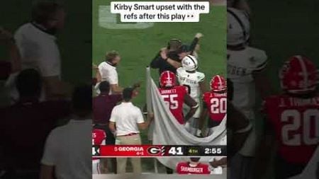 Kirby Smart was not happy after this play 👀