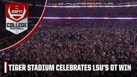 LSU fans storm the field after OT win vs. Ole Miss | ESPN College Football