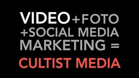 PROFESSIONELE VIDEO PRODUCTIE DORDRECHT | SHOWREEL CULTIST MEDIA