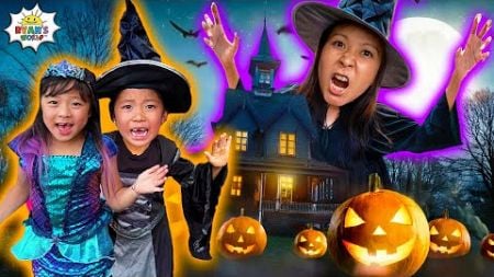 Emma &amp; Kate Escape the Witch&#39;s Haunted House Challenge!