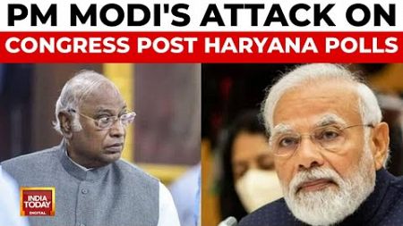 PM Modi Accuses Congress of Misleading Public Post Haryana Elections