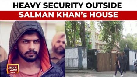 Heavy Security Outside Salman Khan&#39;s House After Lawrence Bishnoi Gang Makes Deadly Threat