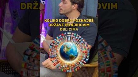 KOLIKO DOBRO POZNAJEŠ DRŽAVE PO NJIHOVIM OBLICIMA❓🌍#world #knowledge #travel #viral #shorts #fyp