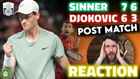 Sinner STUNS Djokovic to win Shanghai Masters 🏆 Post Match Reaction