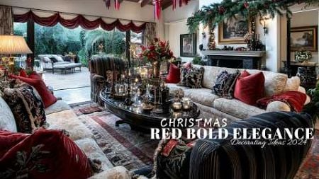 Christmas Red Bold Elegance: Decor Ideas for a Stunning Holiday Home