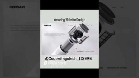 Amazing Website Design Using HTML CSS JS | #shorts #viralshorts #trendingshorts #ytshorts #webdesign