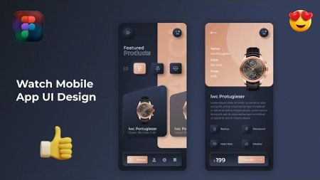 Mobile App Figma Design Tutorial | Mobile App Design UI UX with Prototype