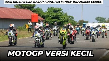 Masih Kecil Gayanya Sudah Seperti Rider MotoGP!! Race 1 Ohvale GP-0 Final FIM MiniGP Indonesia 2024