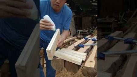 木工，从事手艺多年，榫卯工艺Carpenter, engaged in craftsmanship for many years, Mortise and Tenon Crafts