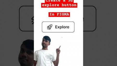 🚀 3d explore button 🎨. #figma #uidesign #design #webdesign #uxdesign #button #3dbutton #animation
