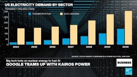 Google teams up with nuclear energy startup to power AI data centres • FRANCE 24 English