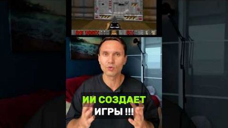 Искусственный интеллект создает игры🤯 #игры #ии #искуственныйинтеллект #технологии #doom3