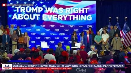 🇺🇸 Donald Trump | Town Hall with Kristi Noem in Oaks, Pennsylvania (Oct 14, 2024) [LIVE]