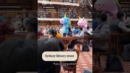 People at the Sydney State Library are seeing unicorns! | ABC News