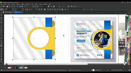 Digital Marketing Social Media Post Design Coreldraw Template - Ahsan Sabri