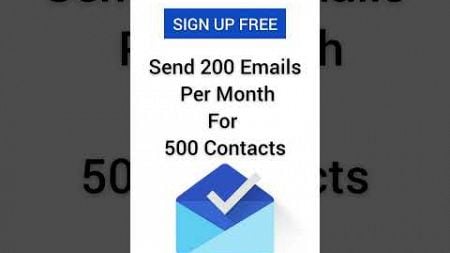 Send 200 Emails Per Month for 500 Contacts - Sign Up Free | Bulk Emails | #shorts #emailmarketing