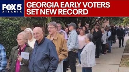 Georgia breaks early voting record on first day | FOX 5 News