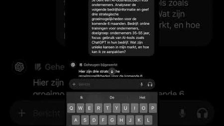 💡 Hoe kun jij als ondernemer ChatGPT inzetten om je bedrijf slimmer te maken?