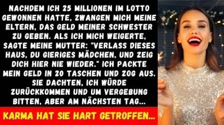 Ich habe 2,5 Millionen Dollar in der Lotterie gewonnen, aber meine Eltern haben mich gezwungen, das