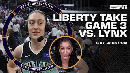 LIBERTY vs. LYNX GAME 3 REACTION 🔥 &#39;It was SO INTENSE!&#39; - Andraya Carter | SC with SVP