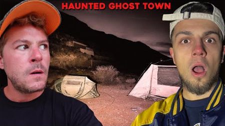 (WE WERE NOT ALONE!) SCARIEST NIGHT CAMPING AT HAUNTED GHOST TOWN IN THE DESERT