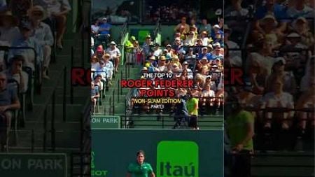 Top 10 Federer non-Slam points Part 1 🎾 #tennis