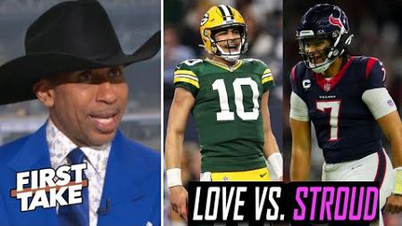 FIRST TAKE | &quot;Jordan Love will cook CJ Stroud!&quot; - Stephen A. is buying Packers over Texans in Week 7