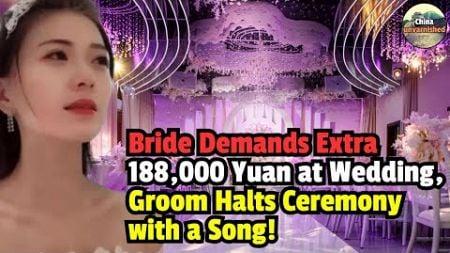 Bride Demands Extra 188,000 Yuan at Wedding, Groom Halts Ceremony with a Song!