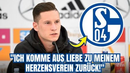 EMOTIONALE RÜCKKEHR: Julian Draxler &quot;Ich komme HEIM aus LIEBE&quot; | S04 nachrichten heute